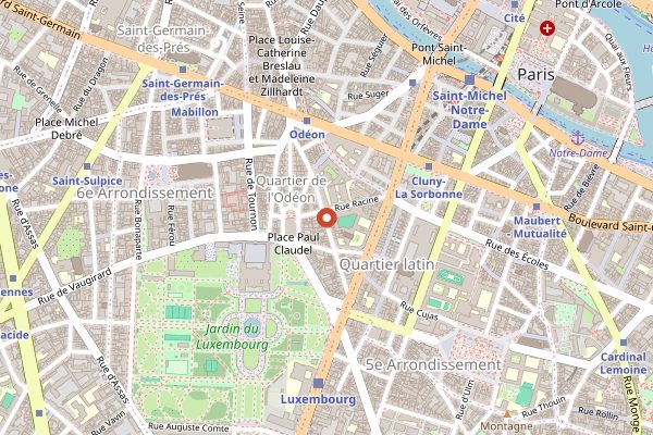 Map showing Polidor in Paris