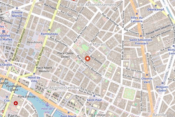 Map showing Robert et Louise in Paris
