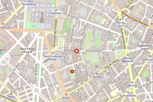 Map showing Coutume in Paris