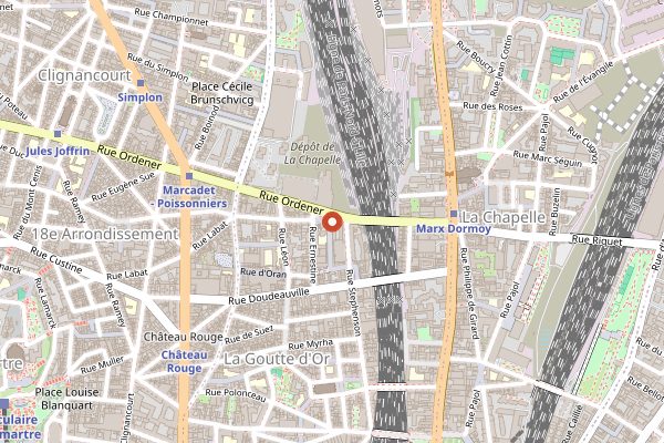 Map showing Lomi in Paris