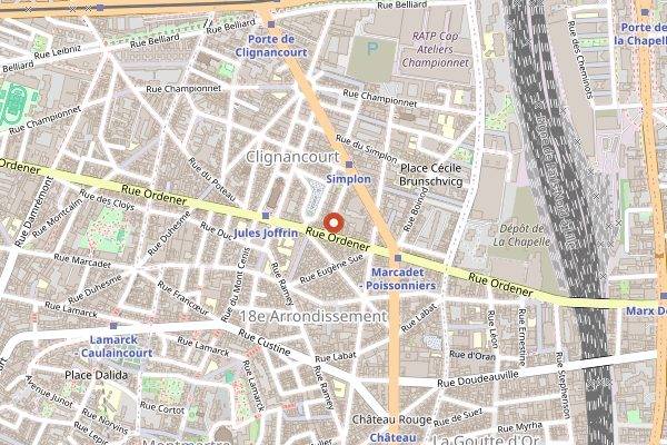 Map showing Cook'n with Class in Paris