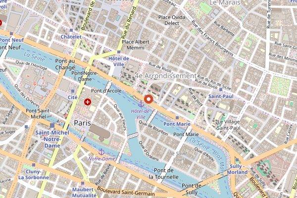 Map showing La Cuisine Paris in Paris