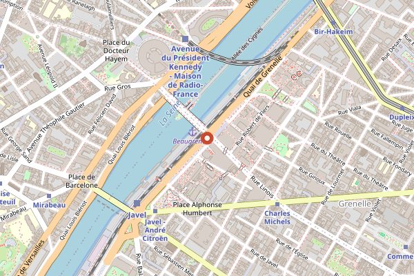 Map showing Le Cordon Bleu Paris in Paris