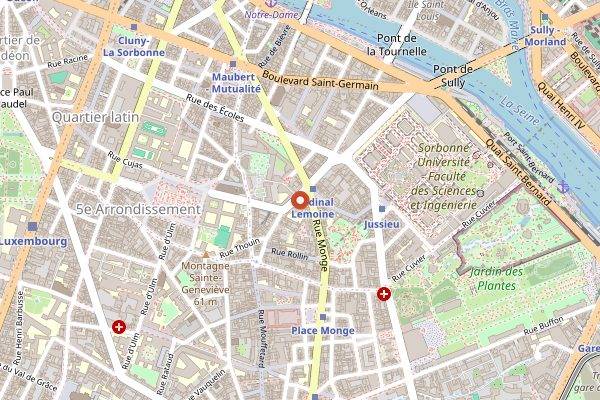 Map showing Le Foodist in Paris