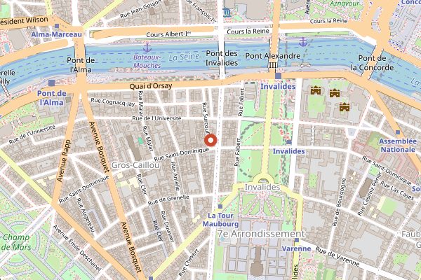 Map showing David Toutain in Paris
