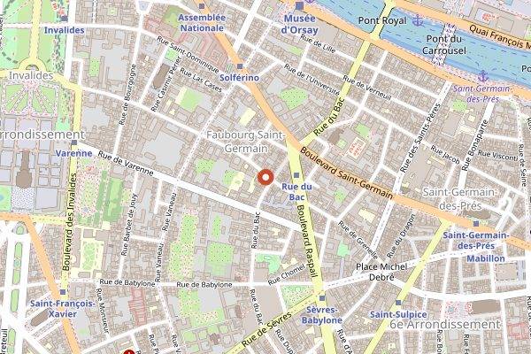 Map showing Noglu in Paris