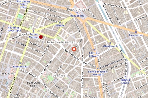 Map showing Wild & The Moon in Paris