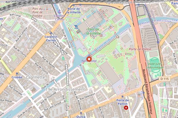 Map showing Cocktail Street in Paris