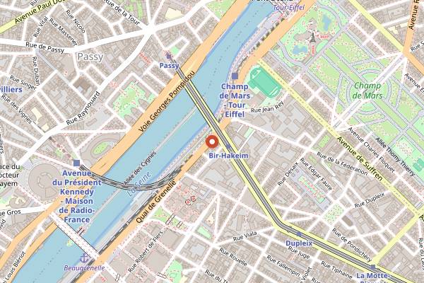 Map showing Organic & Biodynamic Wine Fair in Paris