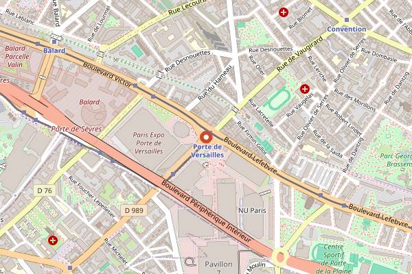 Map showing Salon International de l'Agriculture in Paris