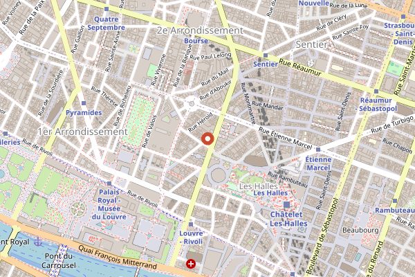 Map showing Restaurant KEI in Paris