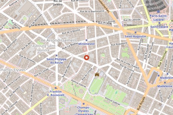 Map showing La Scène in Paris