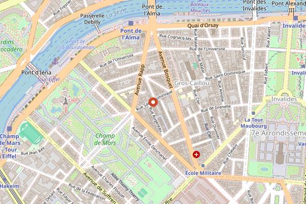 Map showing Le Violon d'Ingres in Paris