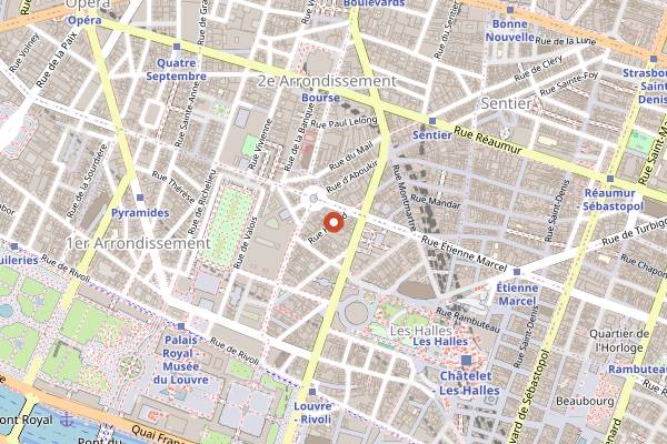 Map showing Restaurant Omar Dhiab in Paris