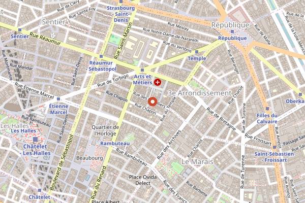 Map showing Terra in Paris
