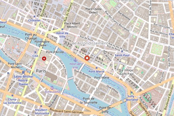 Map showing Chez Julien in Paris