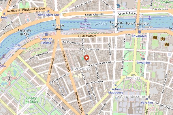 Map showing L'Ami Jean in Paris