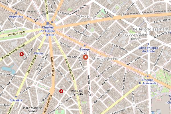 Map showing Miss Ko in Paris
