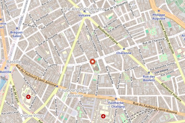 Map showing Clamato in Paris