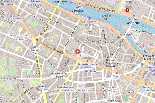 Map showing Le Relais de l'Entrecôte in Paris