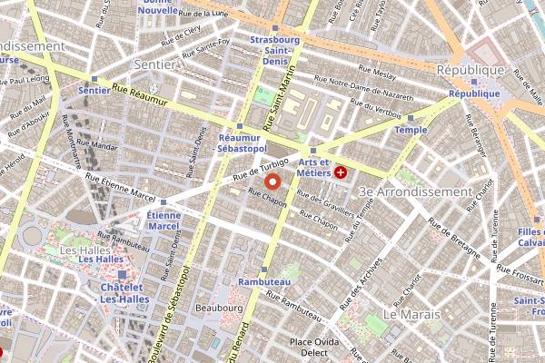 Map showing Andy Wahloo in Paris