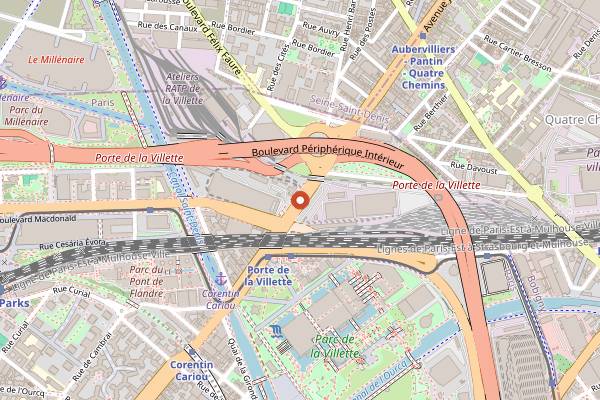 Map showing Glazart in Paris