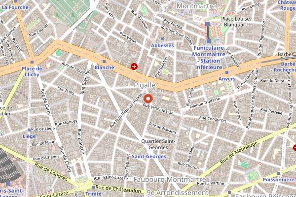 Map showing Le Lipstick in Paris