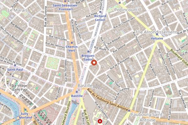 Map showing Moonshiner in Paris