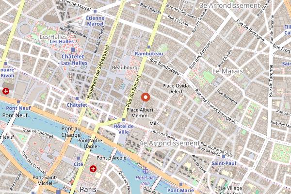 Map showing Raidd Bar in Paris