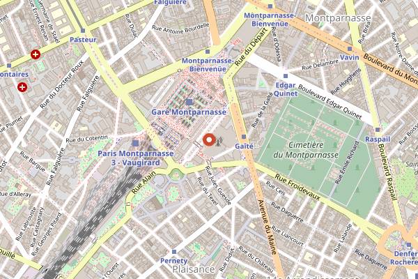 Map showing Skybar Paris in Paris