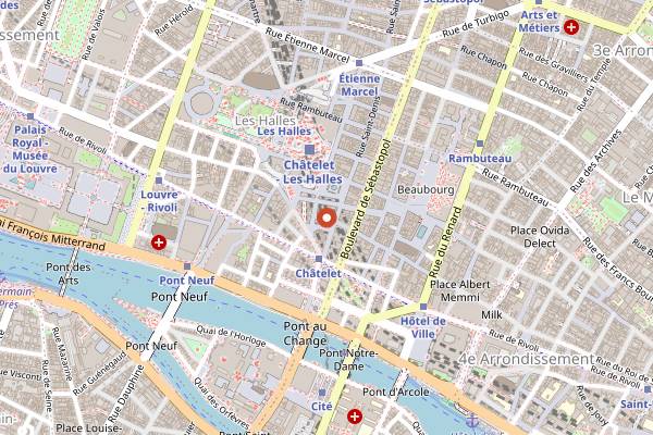 Map showing Sunset Sunside in Paris