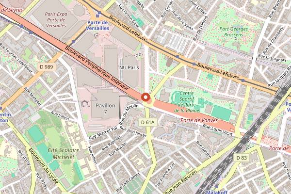 Map showing T7 Paris in Paris