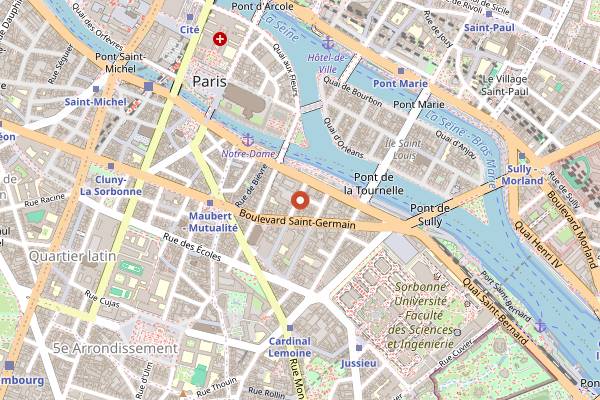 Map showing Baieta in Paris