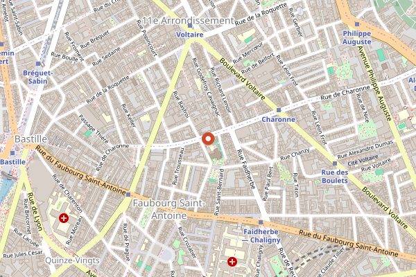 Map showing Clamato in Paris