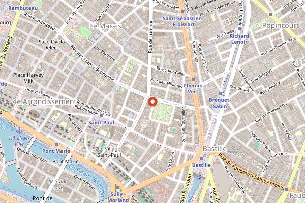 Map showing Ma Bourgogne in Paris