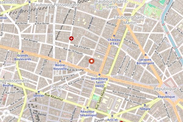 Map showing Restaurant Derya in Paris