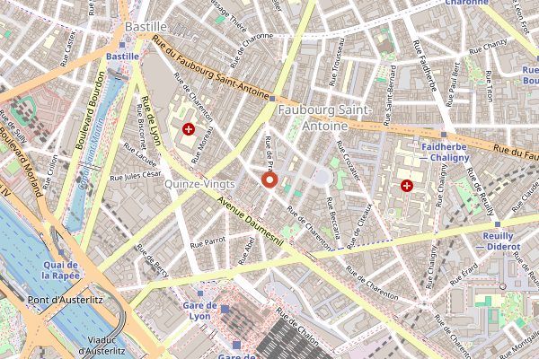 Map showing Table Bruno Verjus in Paris