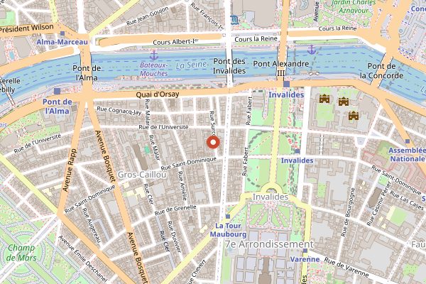 Map showing Tomy & Co in Paris