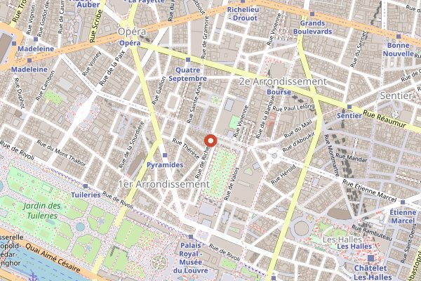 Map showing Verjus in Paris