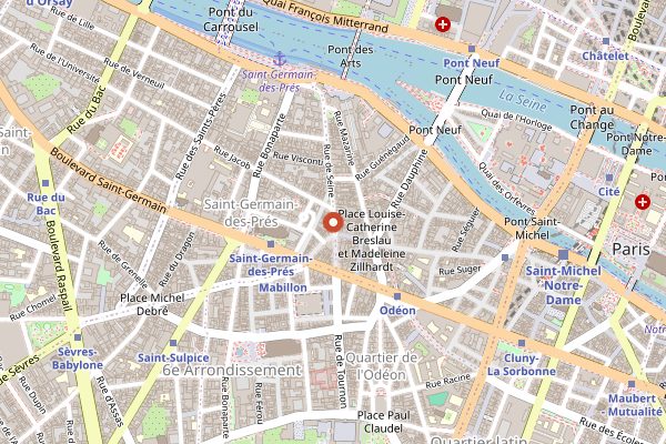 Map showing Freddy's in Paris