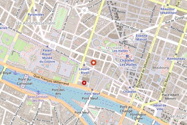 Map showing Le Garde Robe in Paris