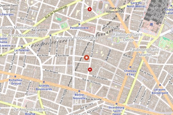 Map showing Vivant in Paris