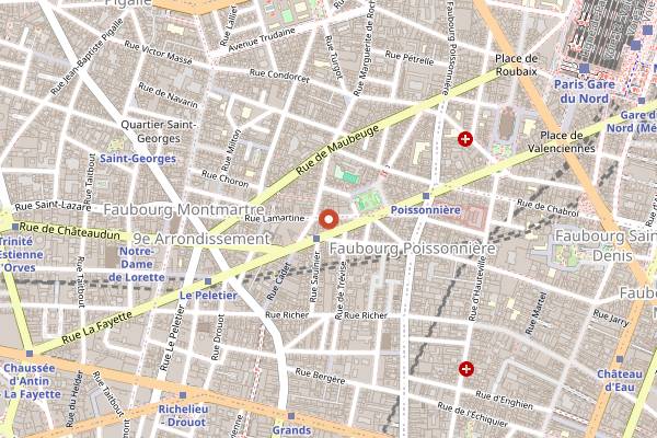 Map showing Wine Therapy in Paris