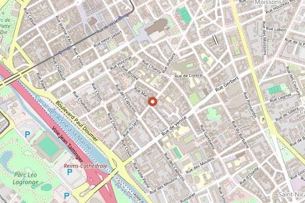 Map showing L'Axo in Reims