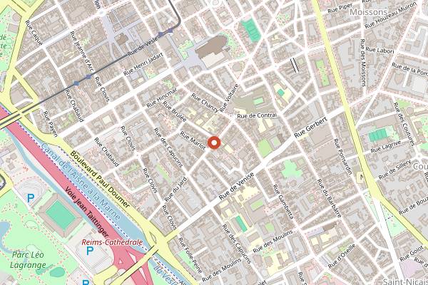 Map showing Panino Divino in Reims