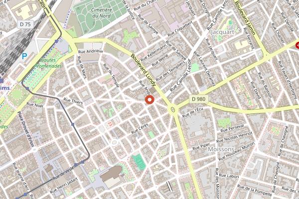 Map showing MokLair in Reims