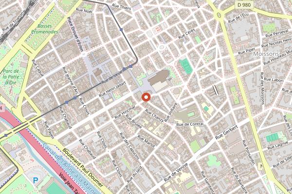 Map showing Nonna in Reims