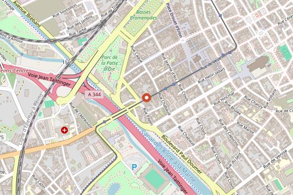 Map showing Tip Khao in Reims