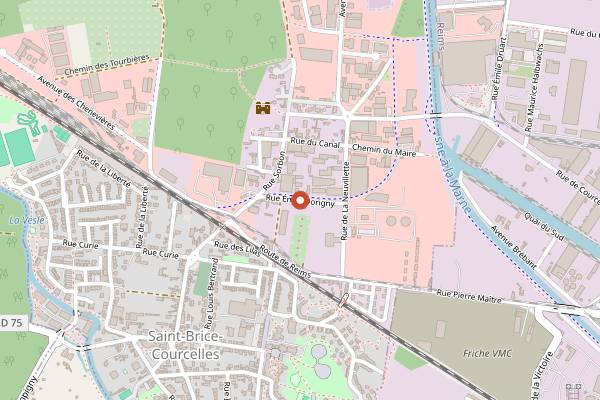 Map showing Les Chocolats de Maud in Reims
