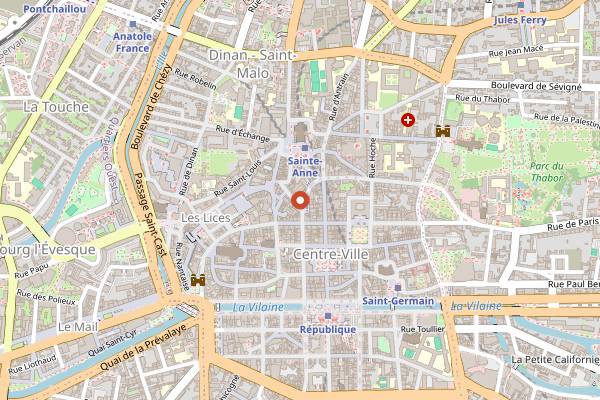 Map showing Les Fils à Maman in Rennes